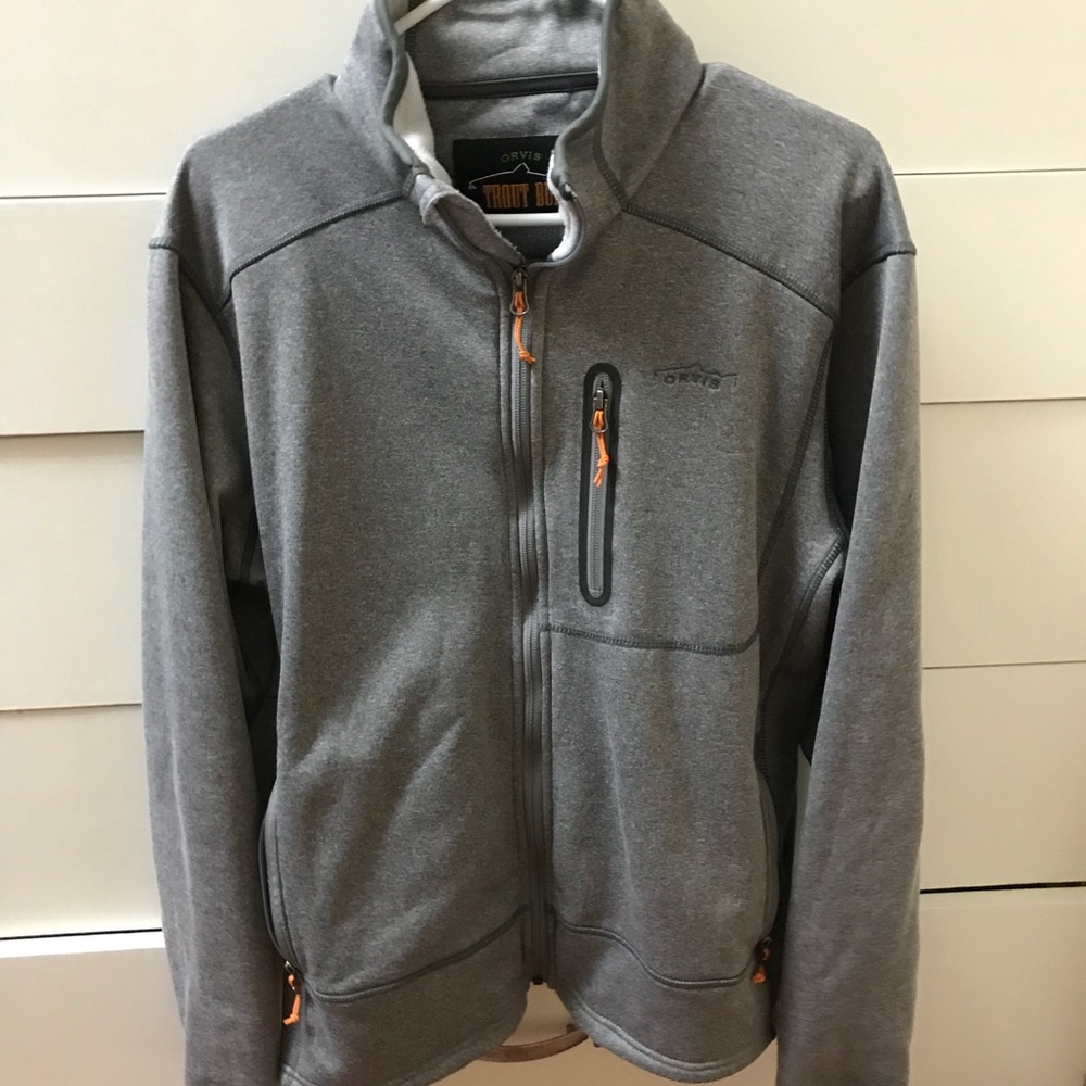 Orvis zip up fleece, size large